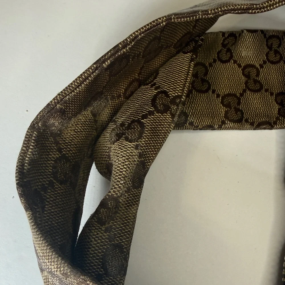 Gucci Beige/Brown GG Crystal Canvas Large Hysteria Hobo - Picture 5 of 14